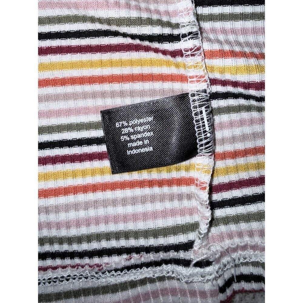 Lane Bryant Striped Peplum Tank Top Sleeveless Ribbed Knit Multi Color 14/16 - Picture 5 of 5
